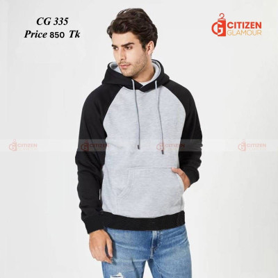 boys hoodie (Ash,Black mixed)